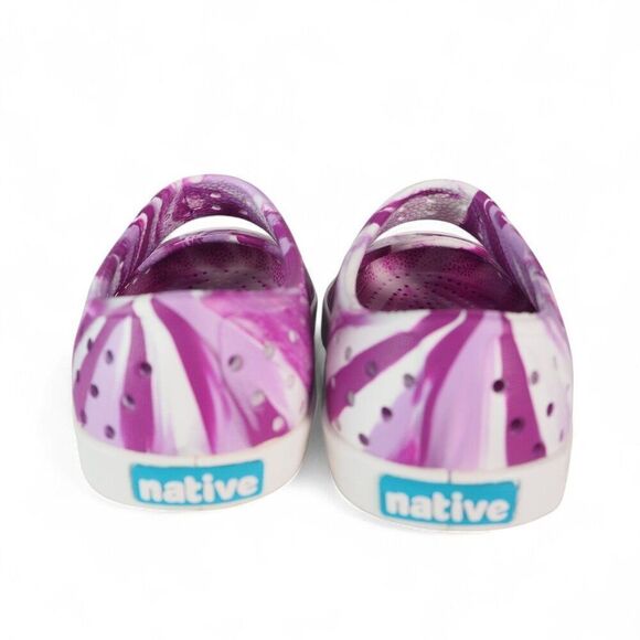 Native Jefferson Juniper 'Blossom' Pink White Marbled Slip-on Shoes Toddler C6 - Picture 5 of 10